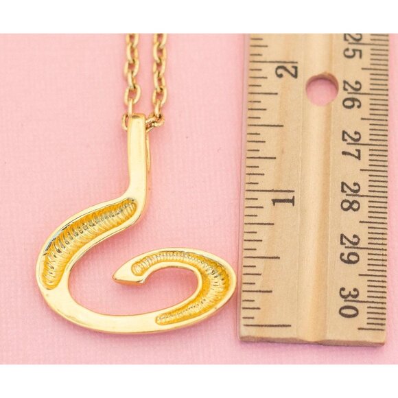 Vintage Stylish Symbolic Necklace | Gold Tone Necklace | 26 inch | Avon | H23 - Picture 4 of 4